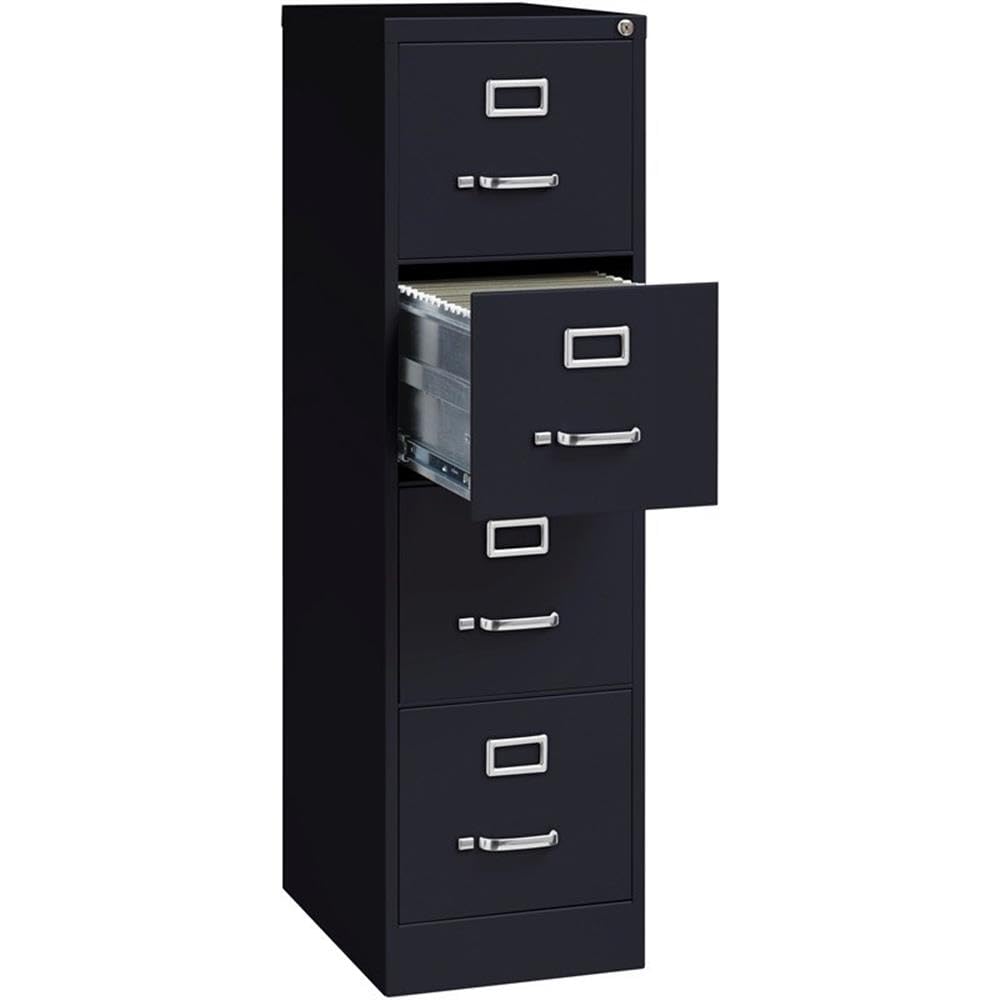 4 Drawers Black Metal Filing Cabinet E833