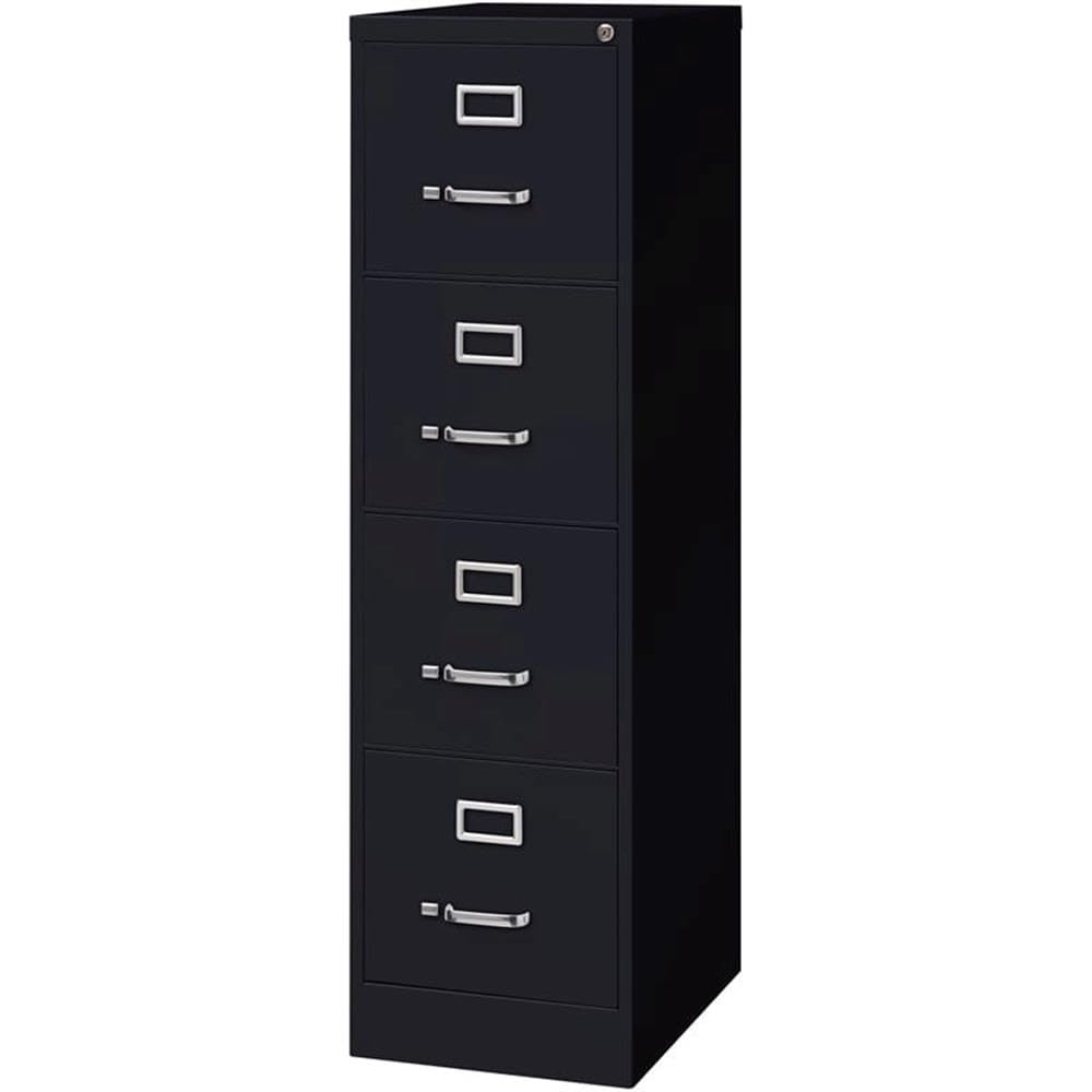 4 Drawers Black Metal Filing Cabinet E833