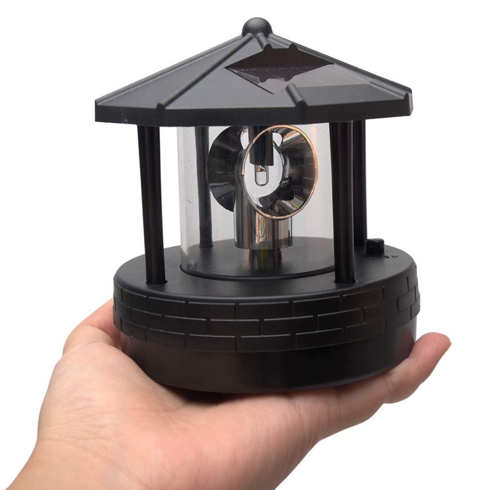 Solar Lighthouse with Rotating LED Light K673228