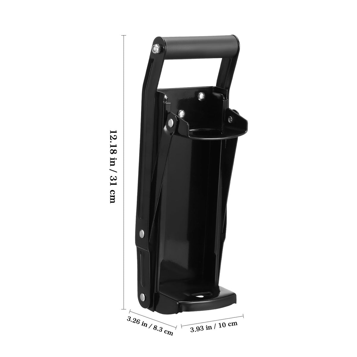 Black Heavy Duty Wall Mounted Can Crusher D25040
