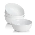 White Ceramic Soup Bowls Set of 4 V967