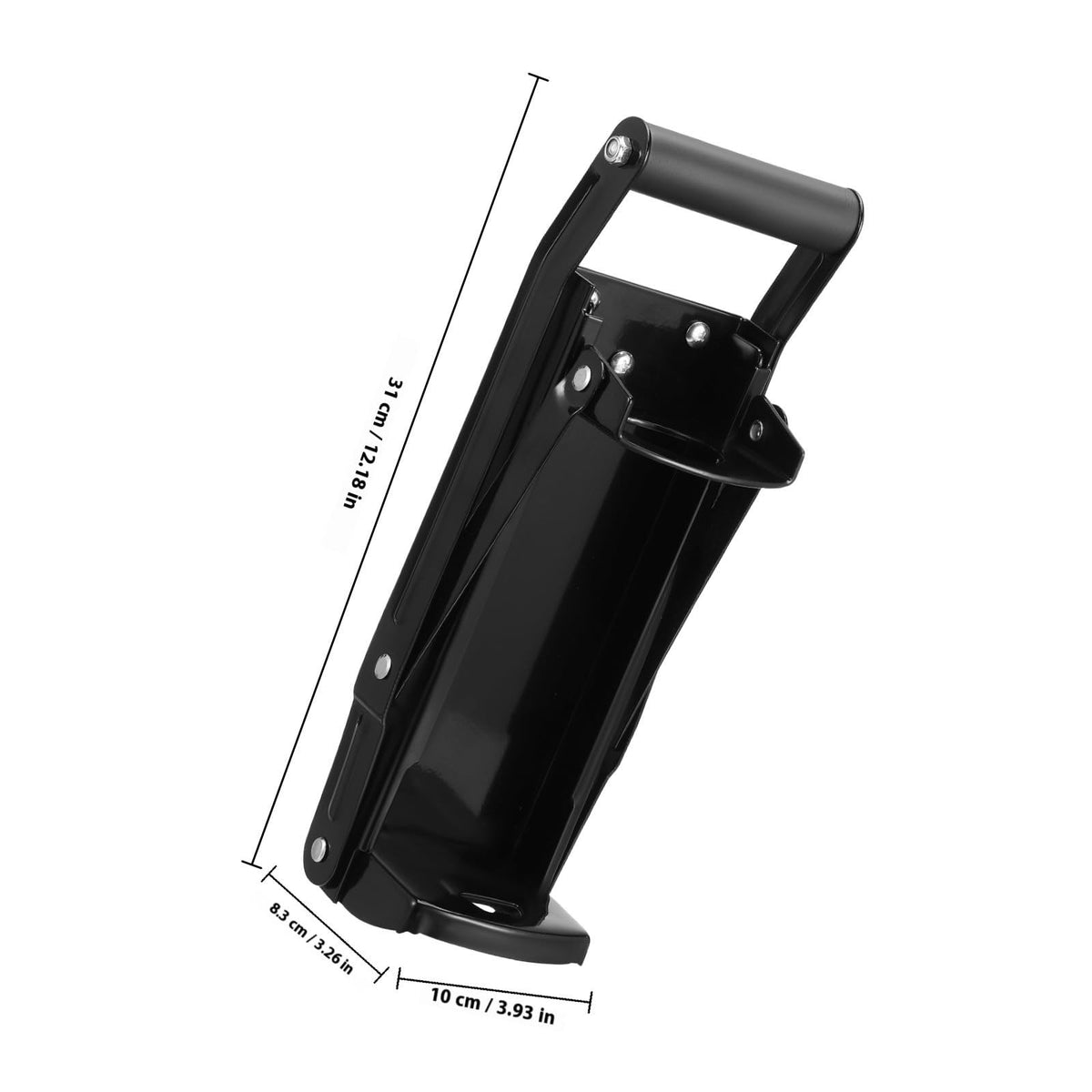 Black Heavy Duty Wall Mounted Can Crusher D25040