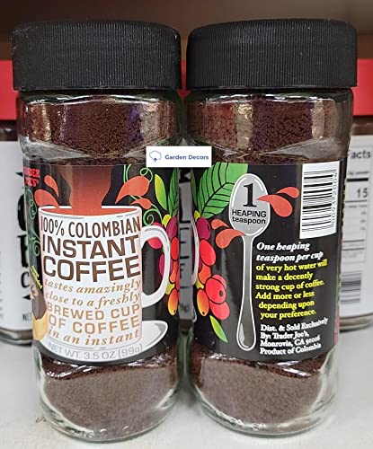 100% Colombian Instant Coffee 3.5oz (Two Bottles) T83634