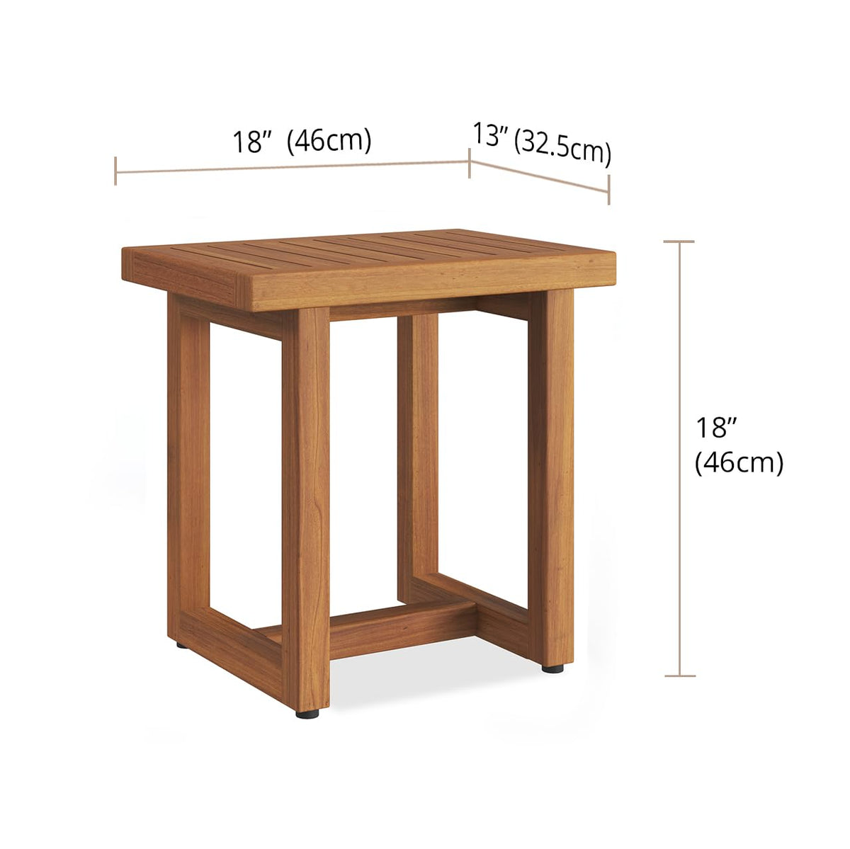 18" Teak Shower Bench C893853