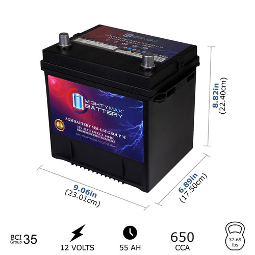 12V 55Ah AGM Replacement Battery E958