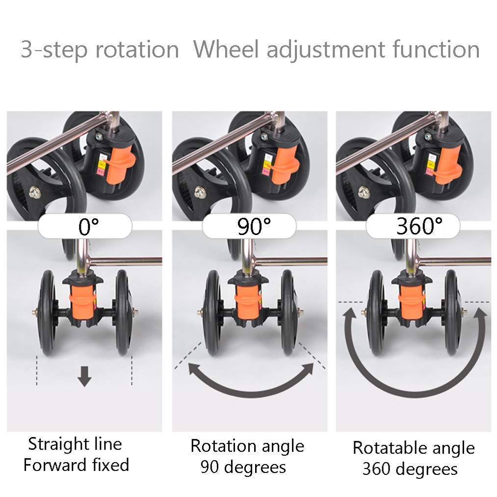 Portable Rollator Walker with Seat O34726