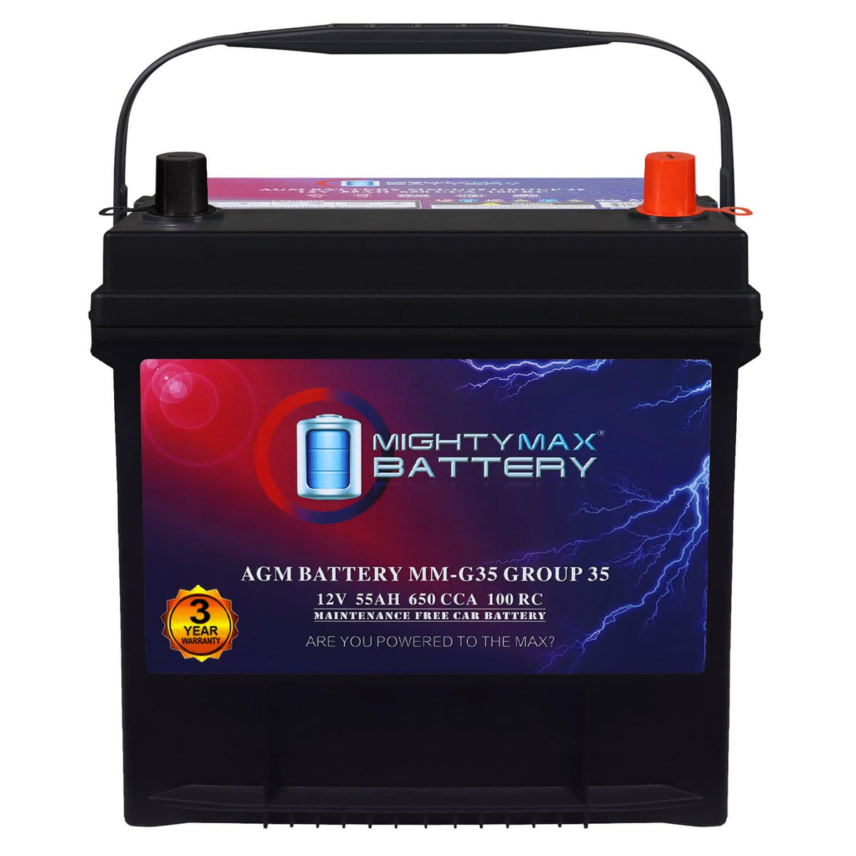 12V 55Ah AGM Replacement Battery E958