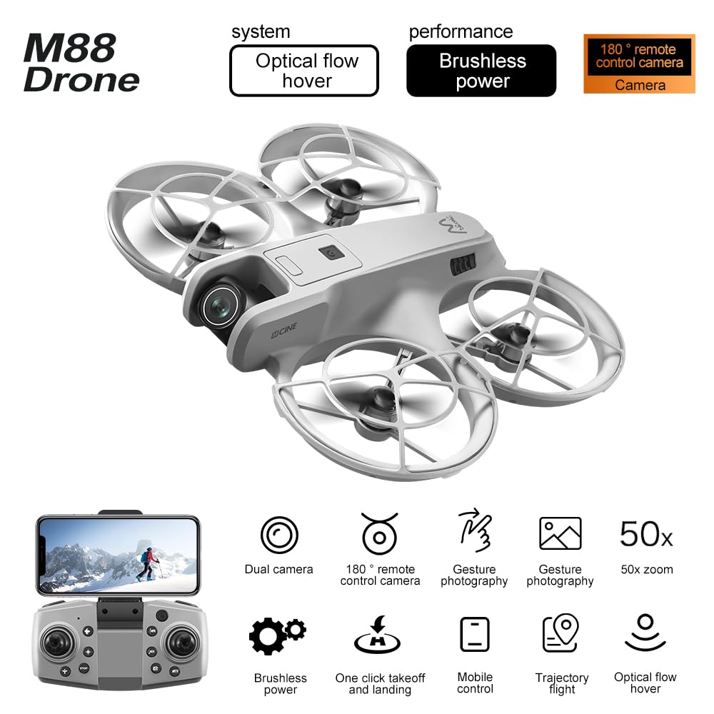 HD Camera Brushless Motor RC Quadcopter with 2 Battery K161493