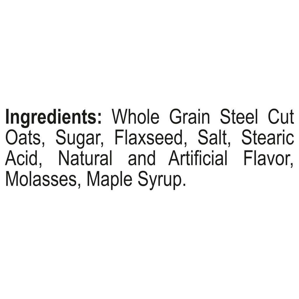 Steel Cut Maple & Brown Sugar Oatmeal 15.1 oz 6 Pack J6774