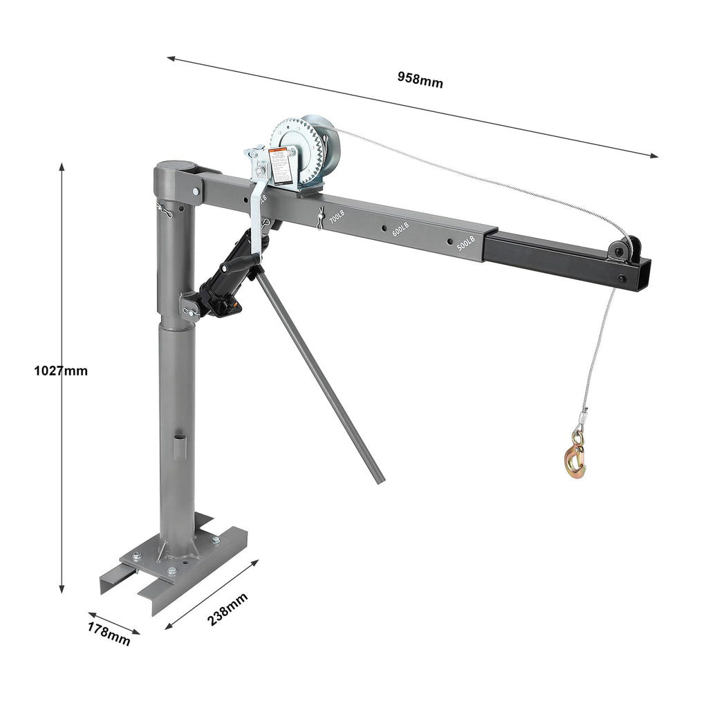 Hydraulic Pickup Truck Crane with 1000 lbs Capacity L13668