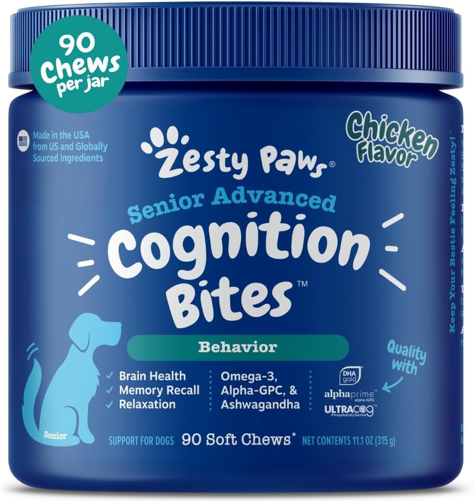 Senior Dog Supplement Cognition Chews Chicken 90 Ct N903519
