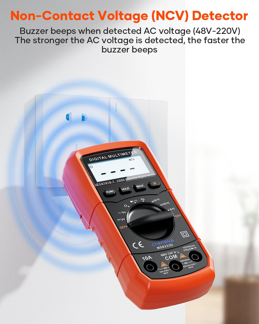 Auto-Ranging Multimeter TRMS 6000 Counts F798965