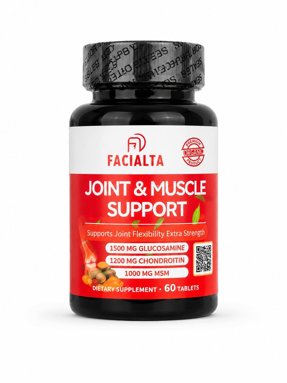 1500mg Glucosamine 1200mg Chondroitin 1000mg MSM 60 Tablets Joint Supplement E61457