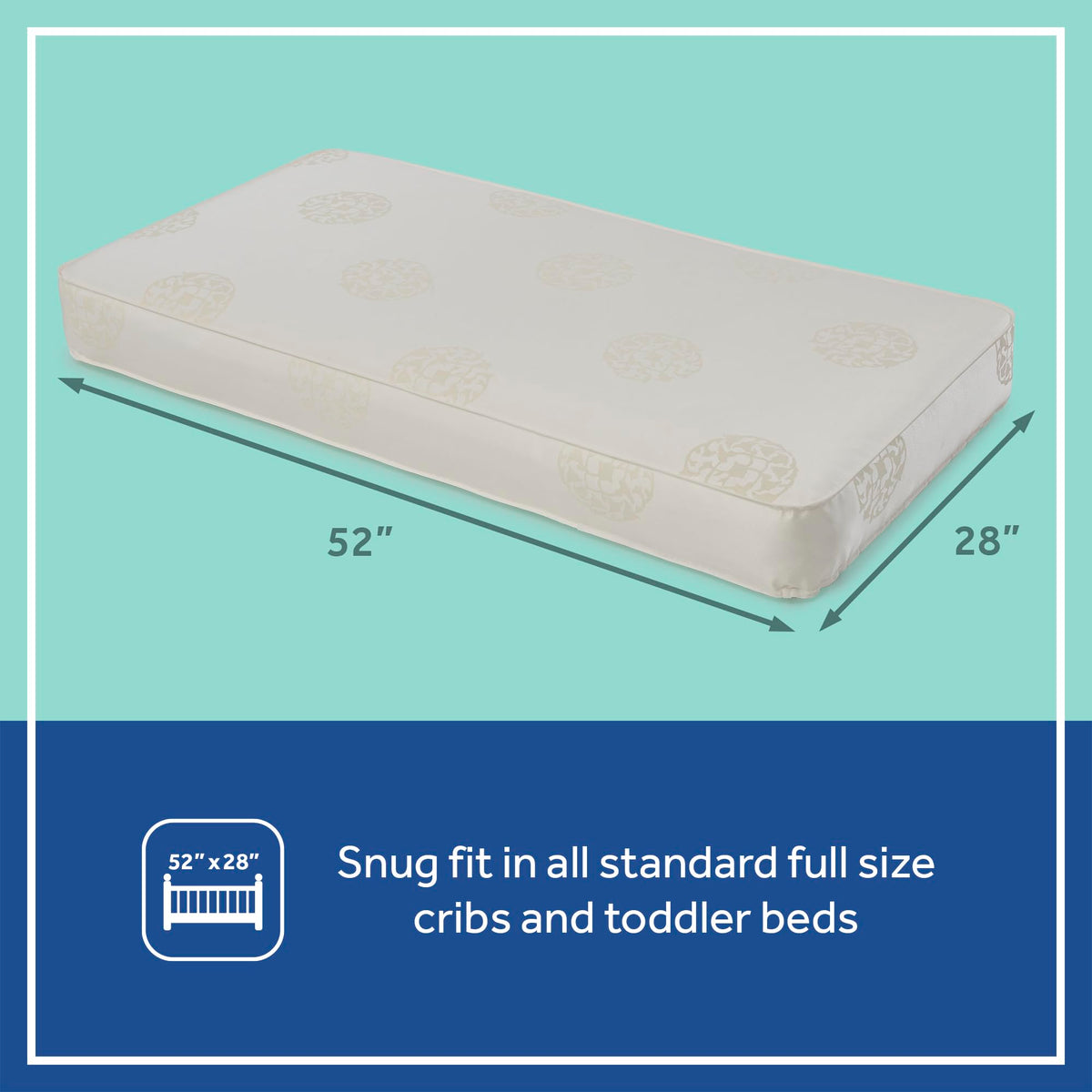 Cotton 2 Stage Waterproof Crib Mattress Y8078