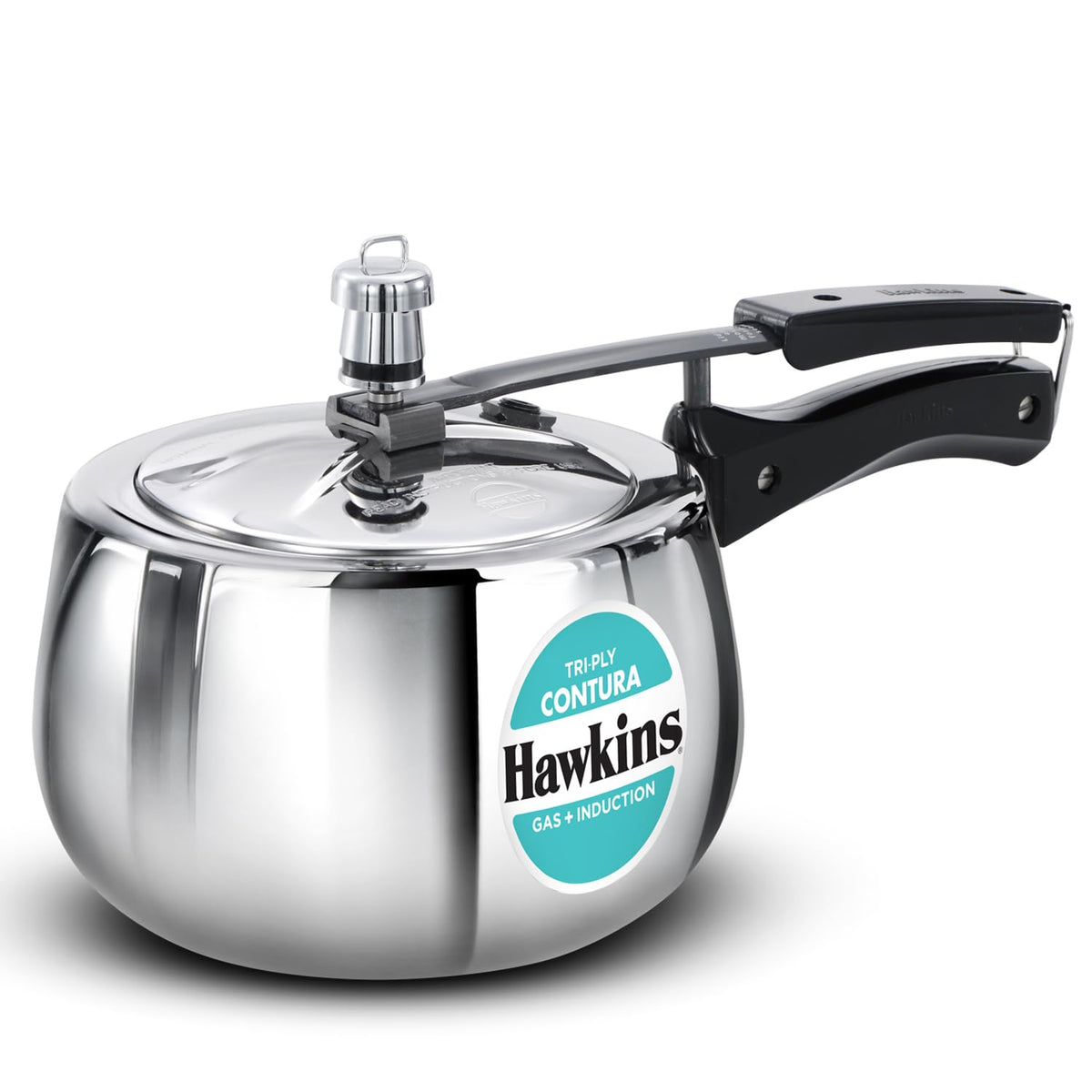 3 Litre Triply Stainless Steel Pressure Cooker E579108