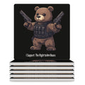 Ceramic Coasters Set Square Drink Coasters P78556