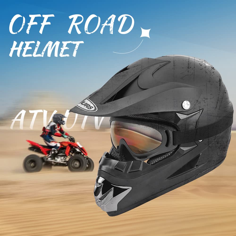 Full Face DOT Approved Adult Motocross Helmet U673175
