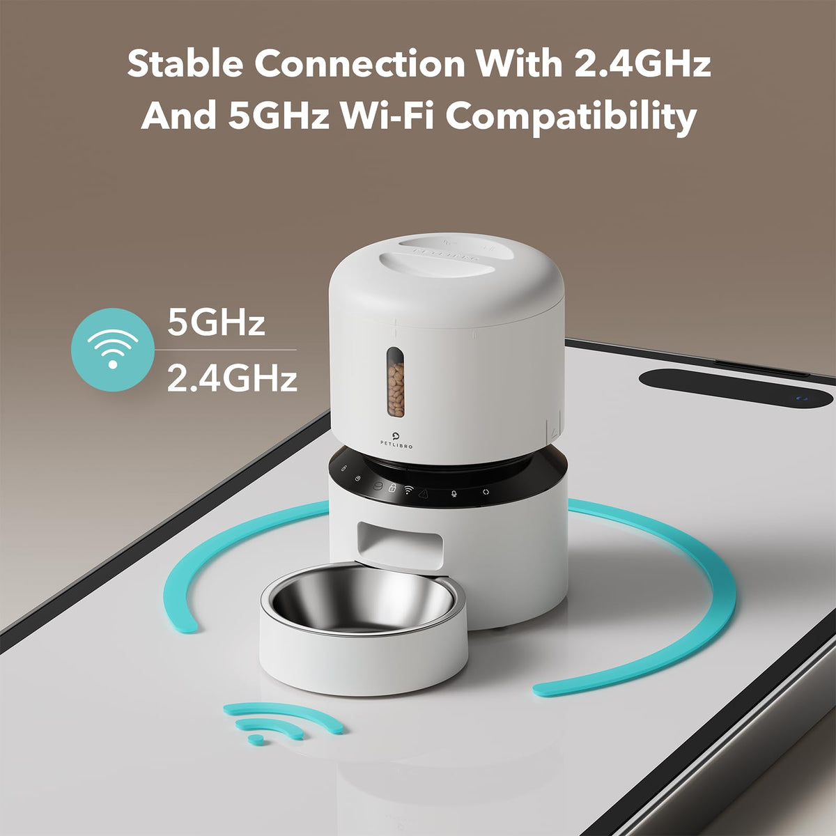 Automatic Cat Feeder 5G WiFi 3L White K9711