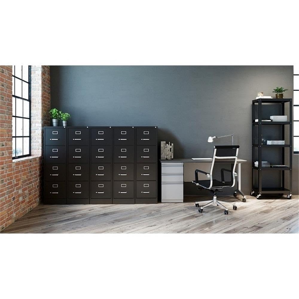 4 Drawers Black Metal Filing Cabinet E833