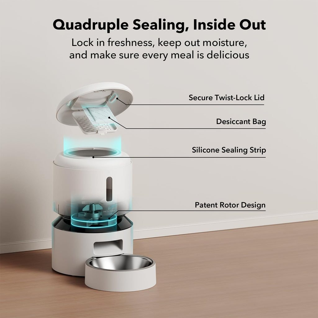 Automatic Cat Feeder 5G WiFi 3L White K9711