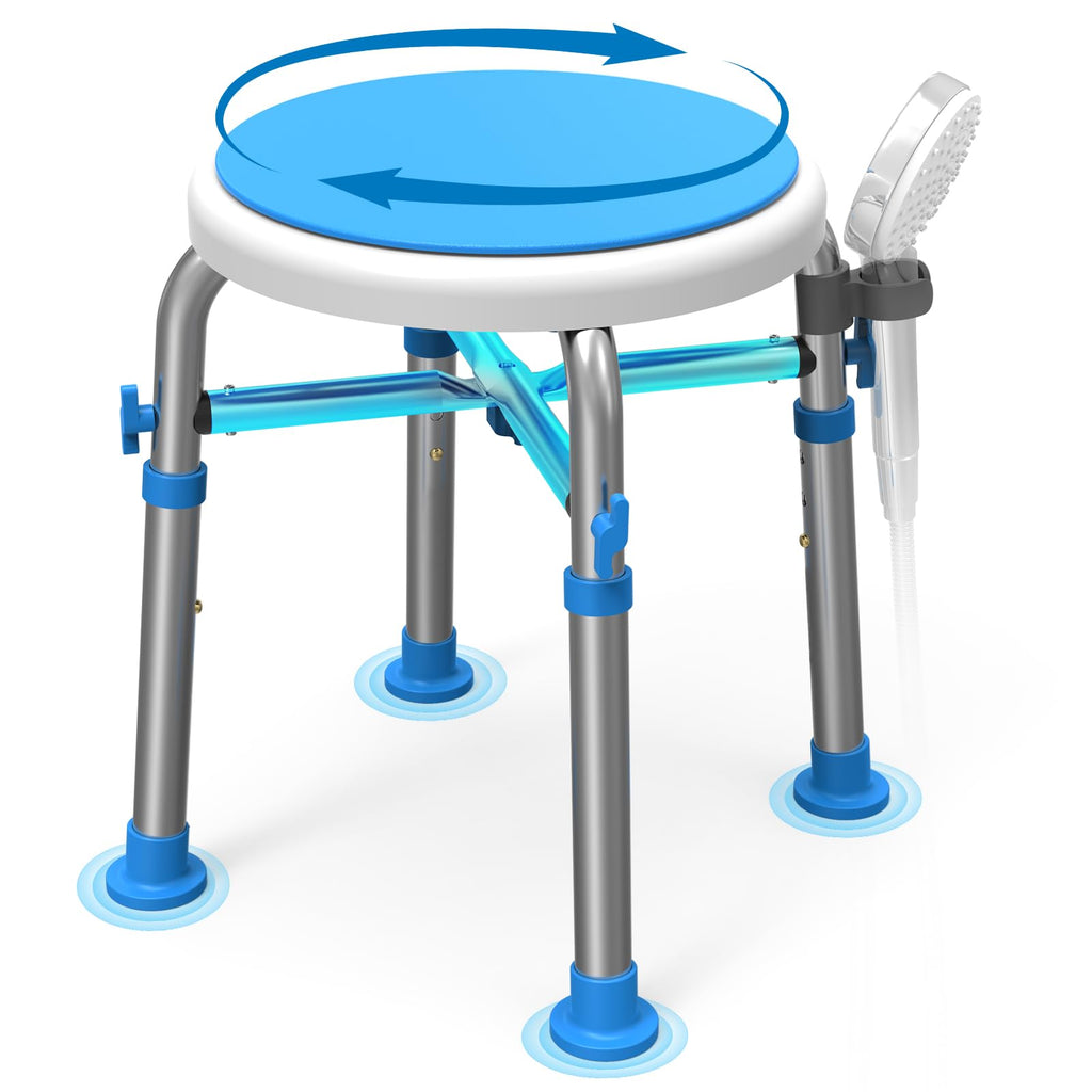 Swivel Shower Chair with Reinforced Crossing Bar T689345