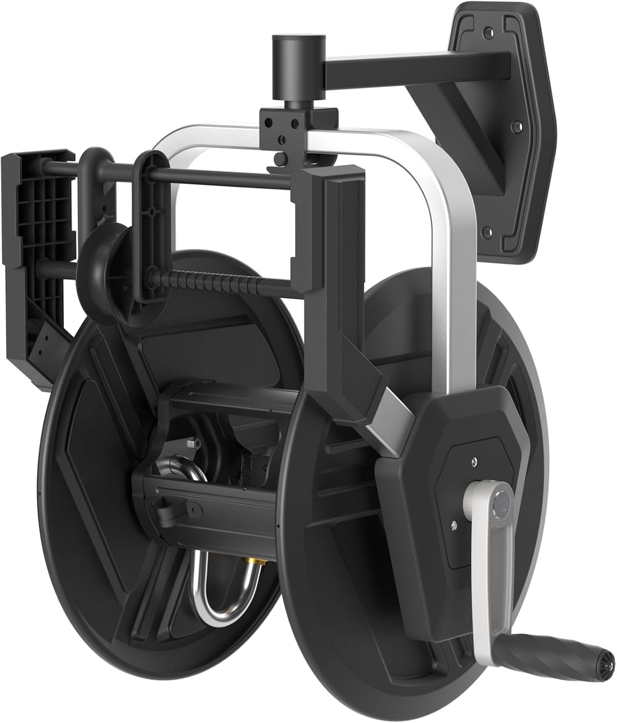 Wall Mounted 125FT 5/8" Hose Capacity Heavy Duty Retractable Hose Reel V699