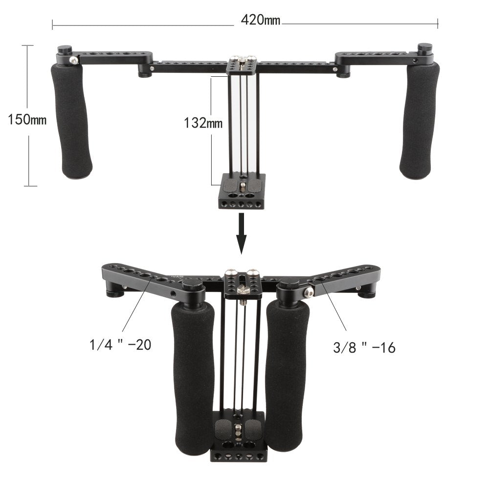 Monitor Cage with Adjustable Handles for 5 and 7 inch LCD Monitor A286258