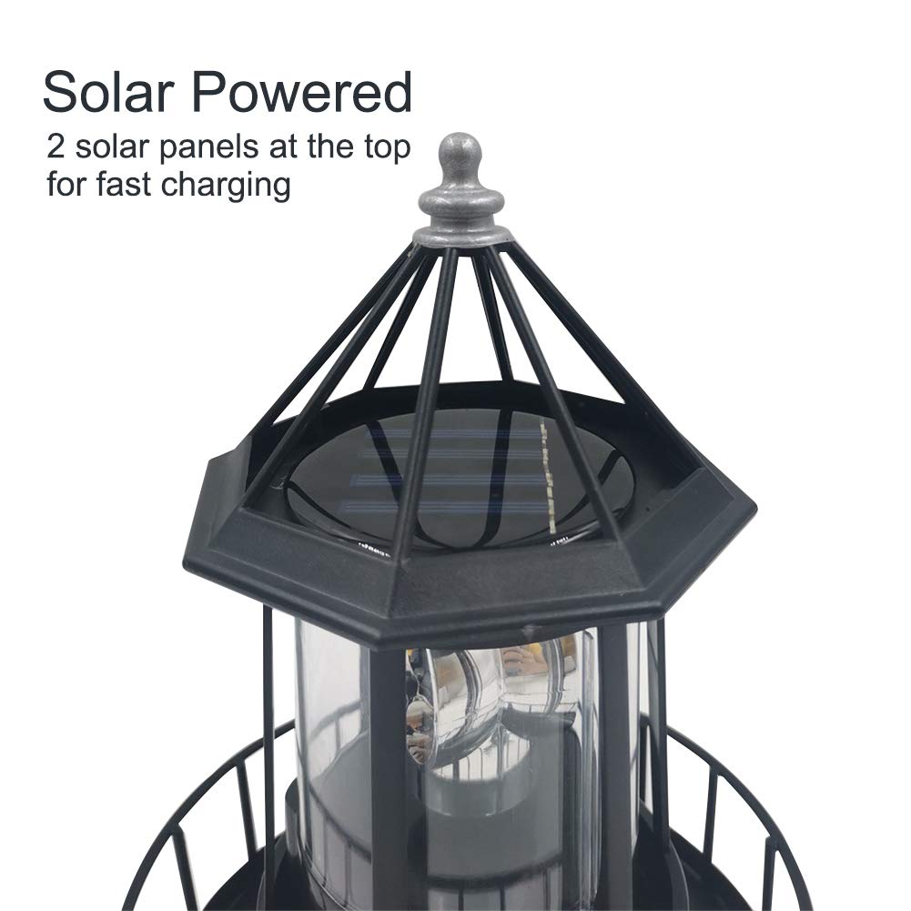 Solar Powered Rotating Garden Light F6363