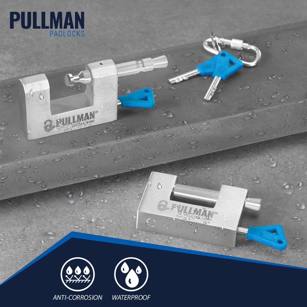 Heavy Duty Keyed Alike Padlocks with 4 Keys 2 Pack 70mm J78817