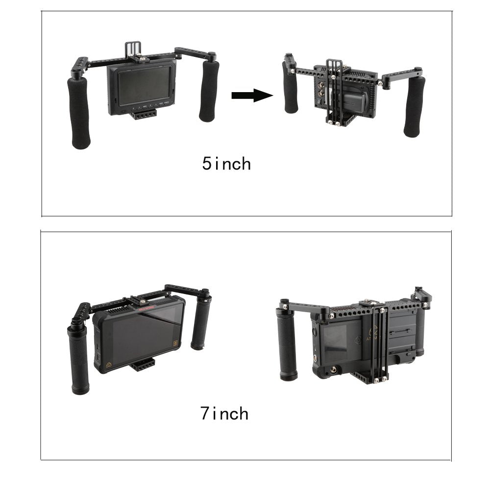Monitor Cage with Adjustable Handles for 5 and 7 inch LCD Monitor A286258