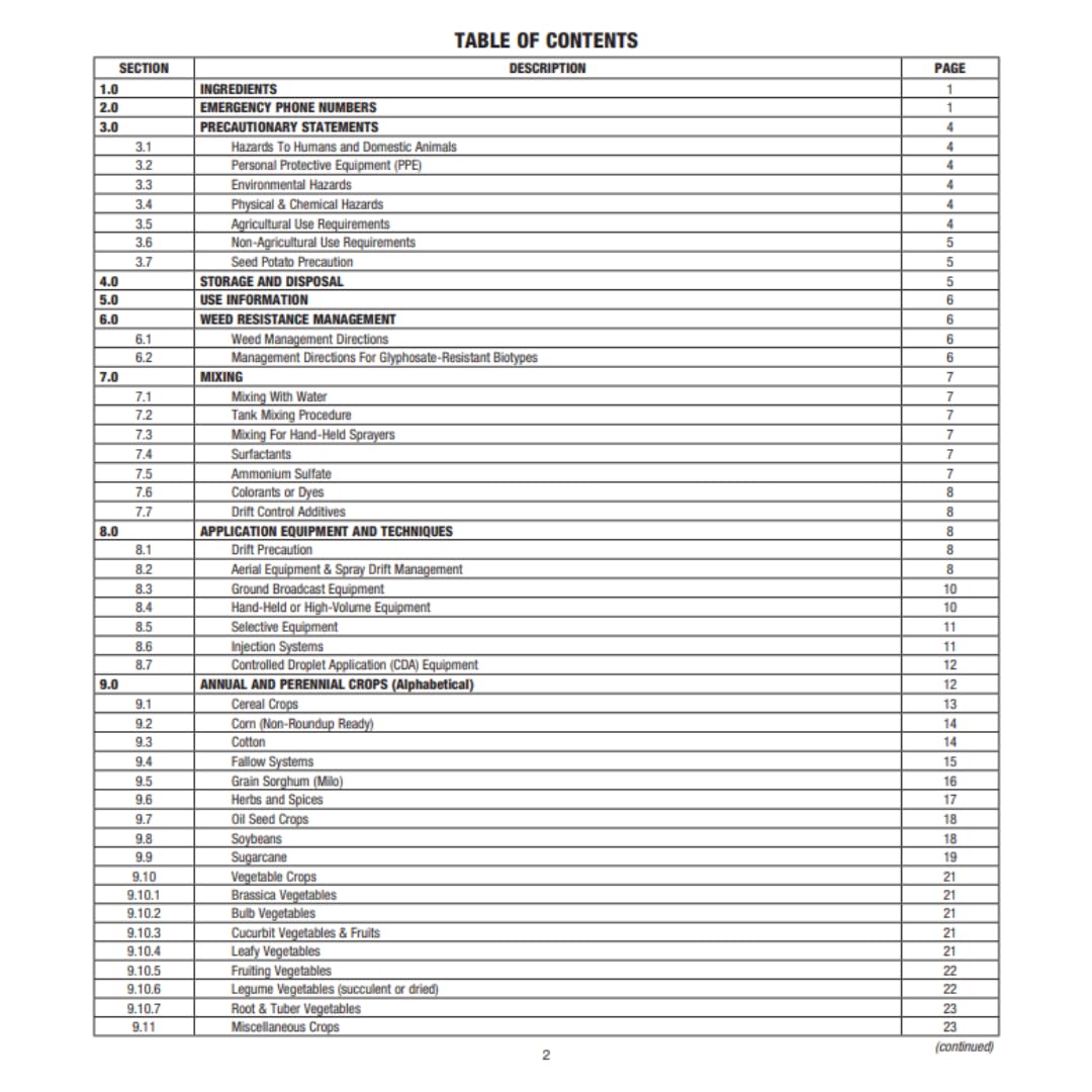 41% Glyphosate Herbicide 2.5 Gallon W9653