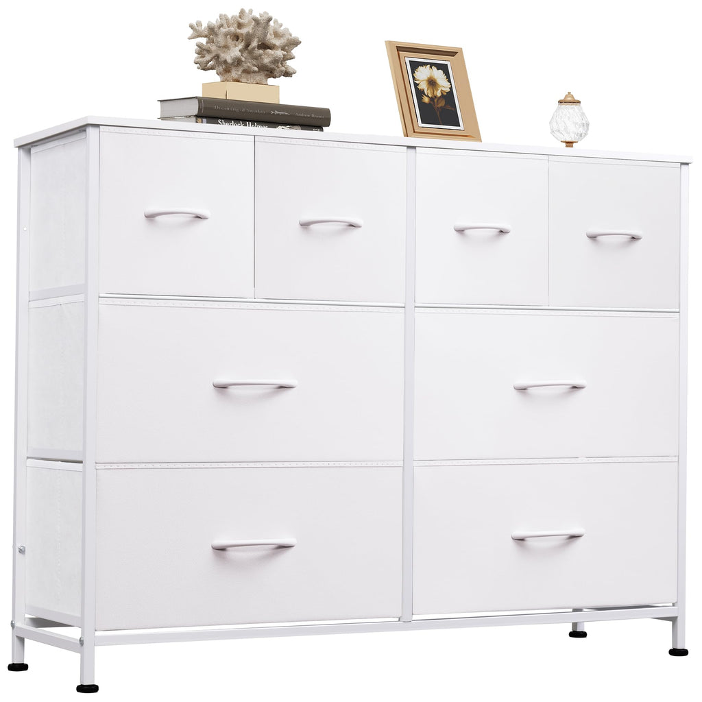 White 8 Drawer Dresser B698172