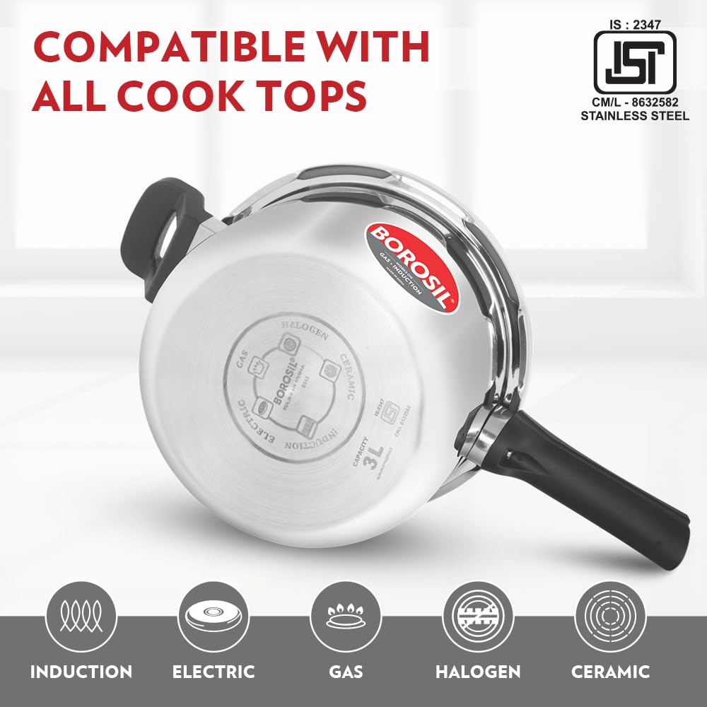3 L Stainless Steel Pressure Cooker T64462