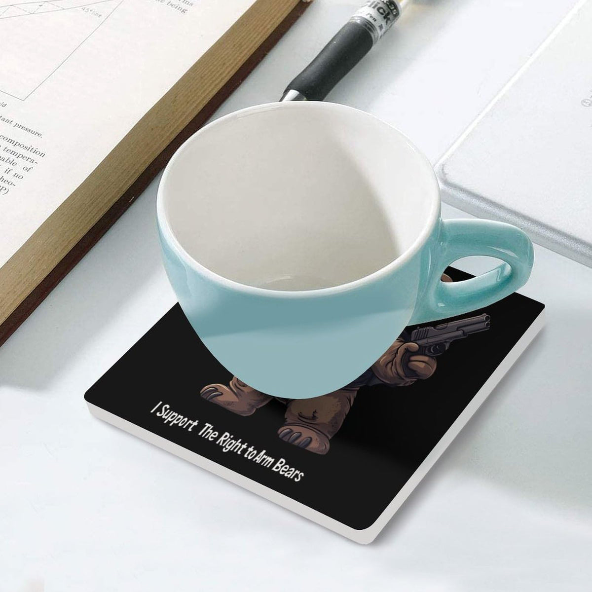 Ceramic Coasters Set Square Drink Coasters P78556