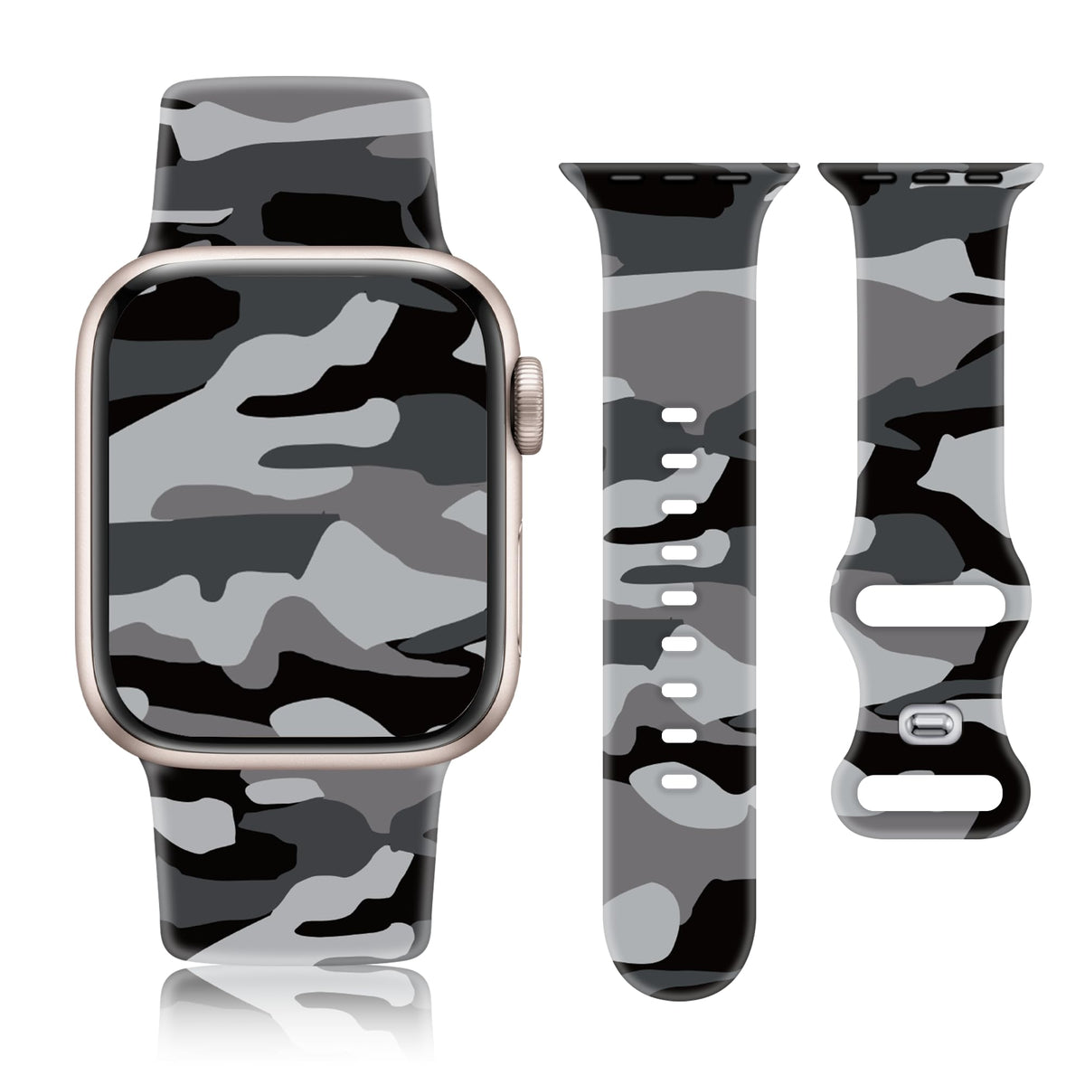 Camo Silicone Band for Apple Watch 38mm 40mm 41mm 42mm C94098