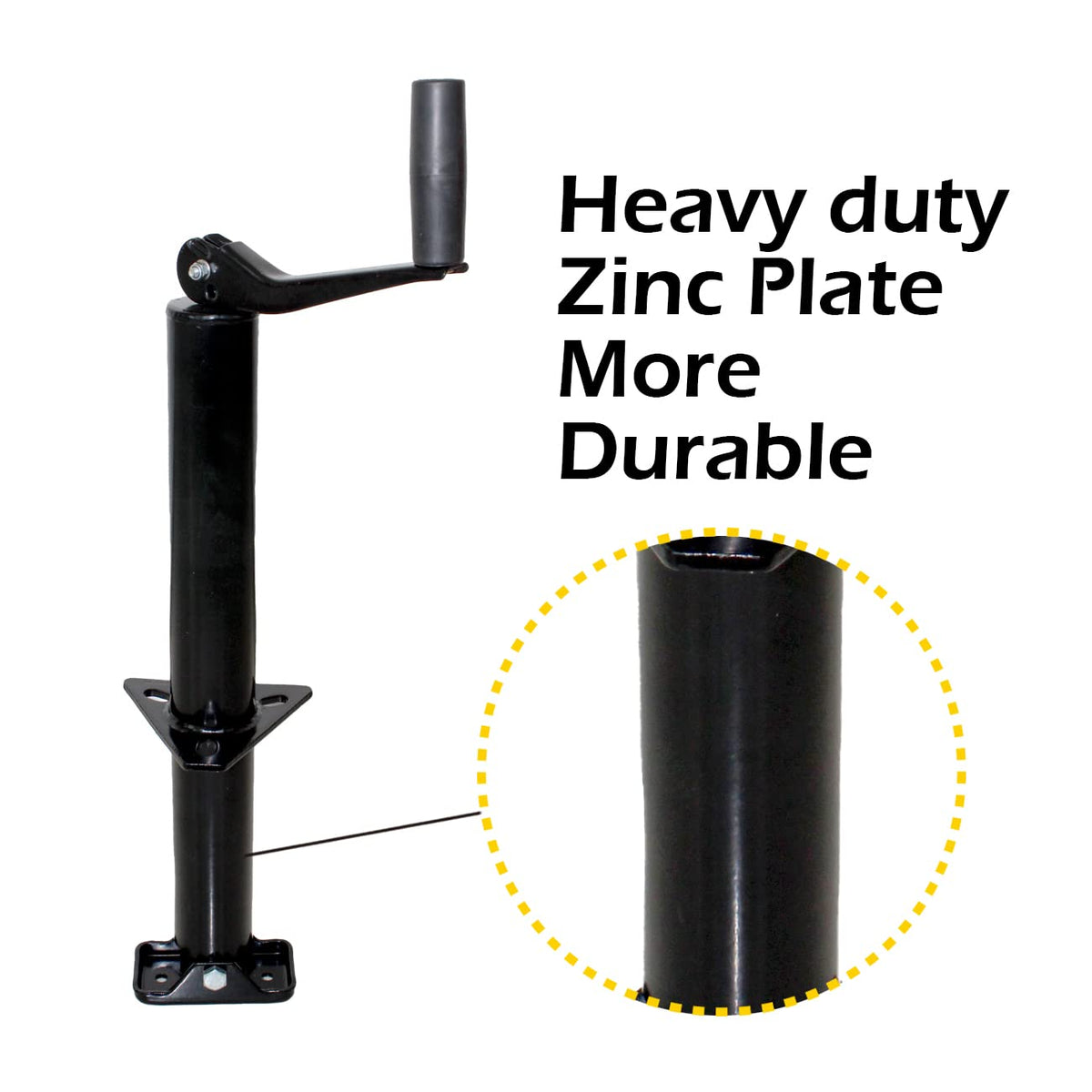14" A-Frame Trailer Jack with Top Wind 2000 lbs. Capacity R1867
