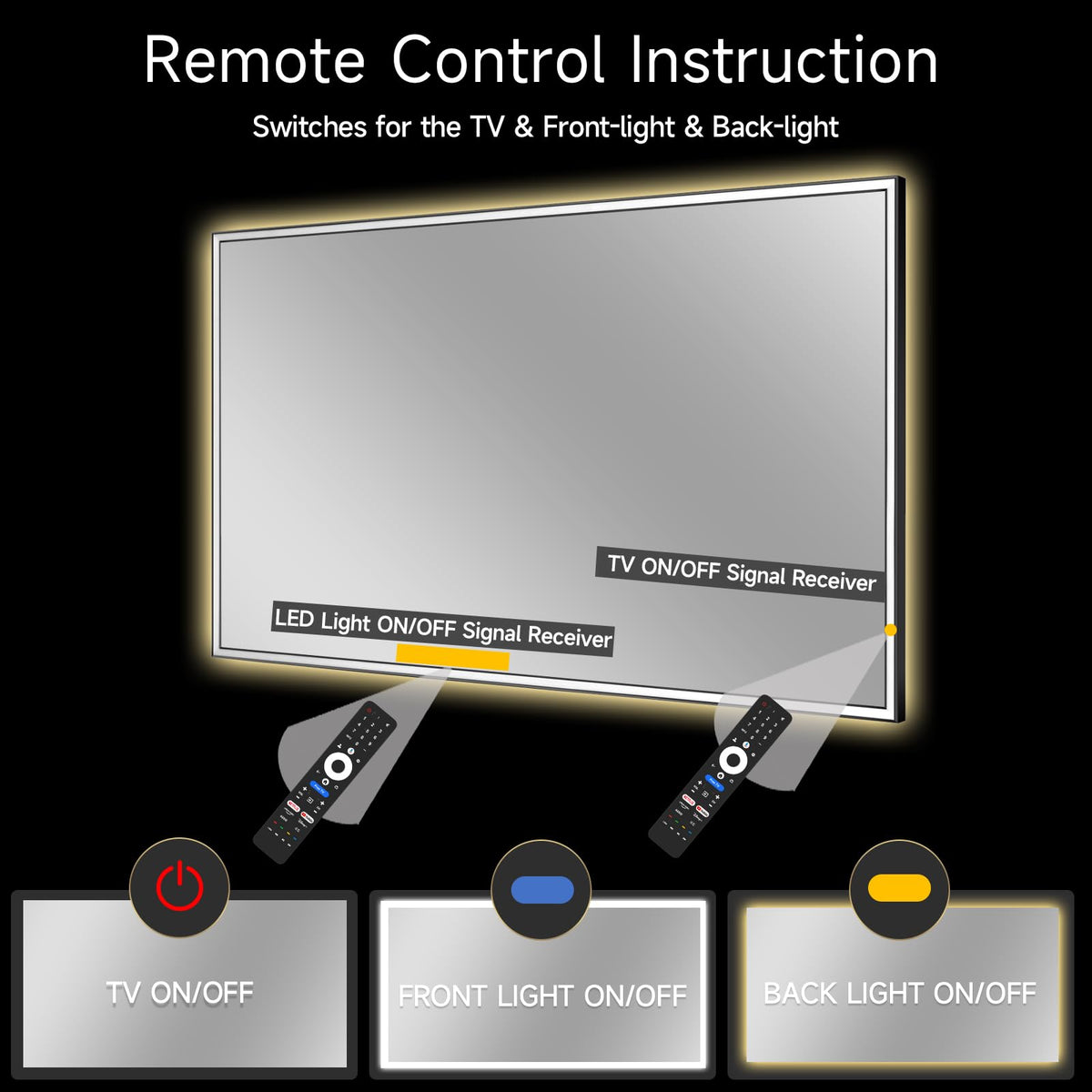 43" 4K UHD Smart Mirror TV with LED Light Y113
