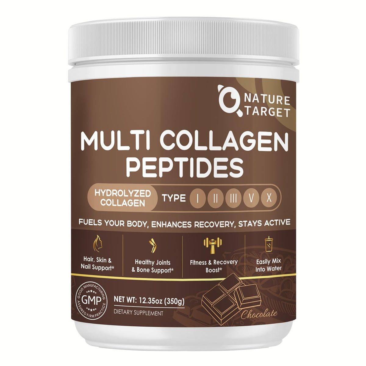 Multi Collagen Peptides Powder Chocolate Flavor 35 Servings F711