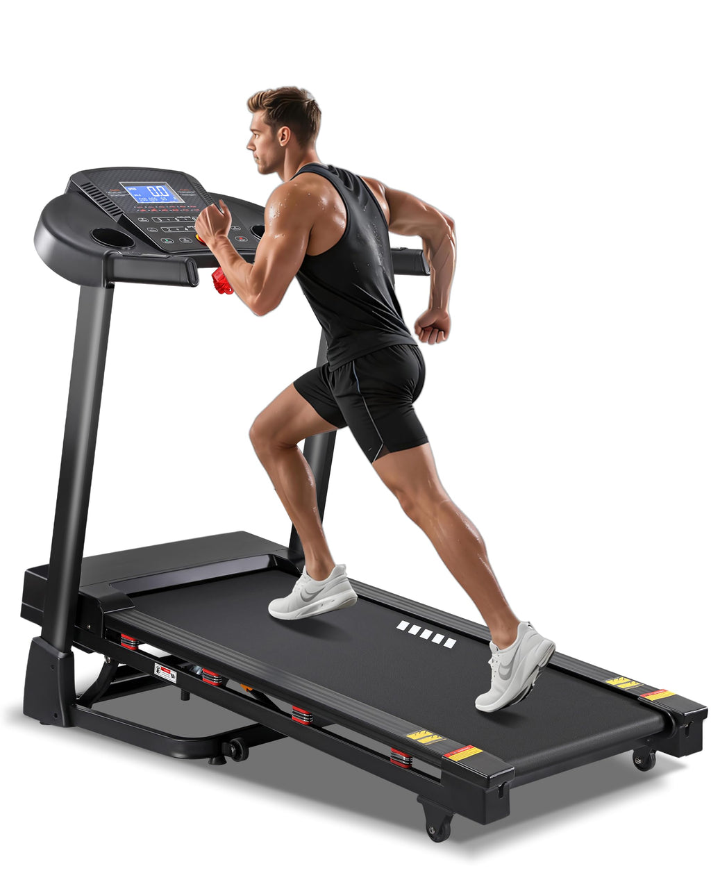 Heavy Duty Treadmill with 15-Level Auto Incline U66733