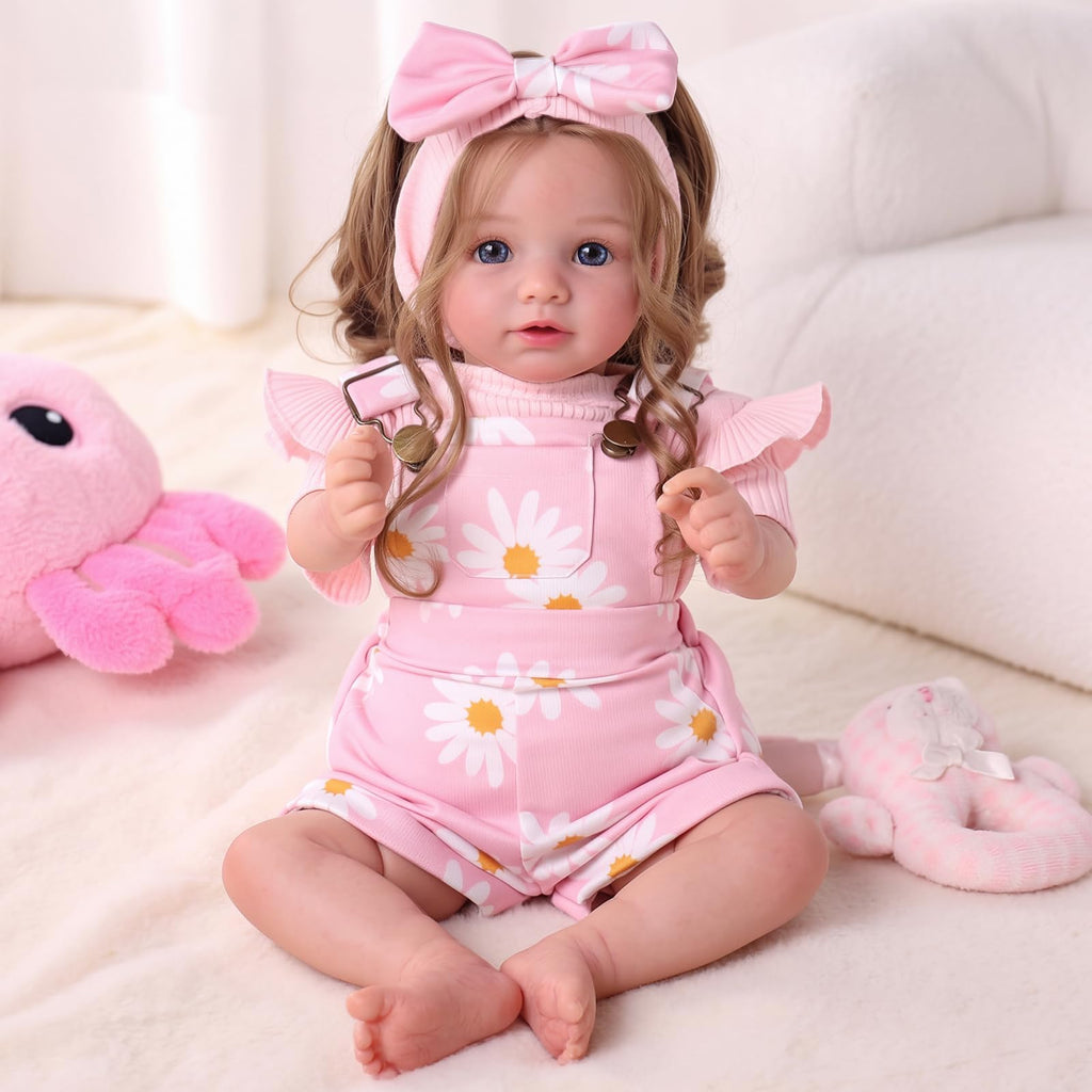 20inch Realistic Reborn Baby Dolls with Poseable Limbs Rooted Hair Z59183
