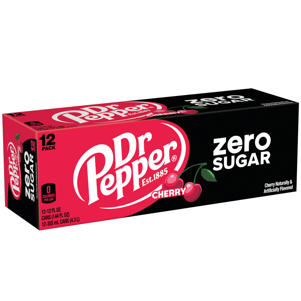 Cherry Zero Sugar Soda 12 fl oz 12 Pack M398439
