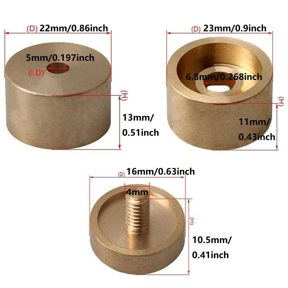 Raw Brass Trumpet Trim Kit O781091
