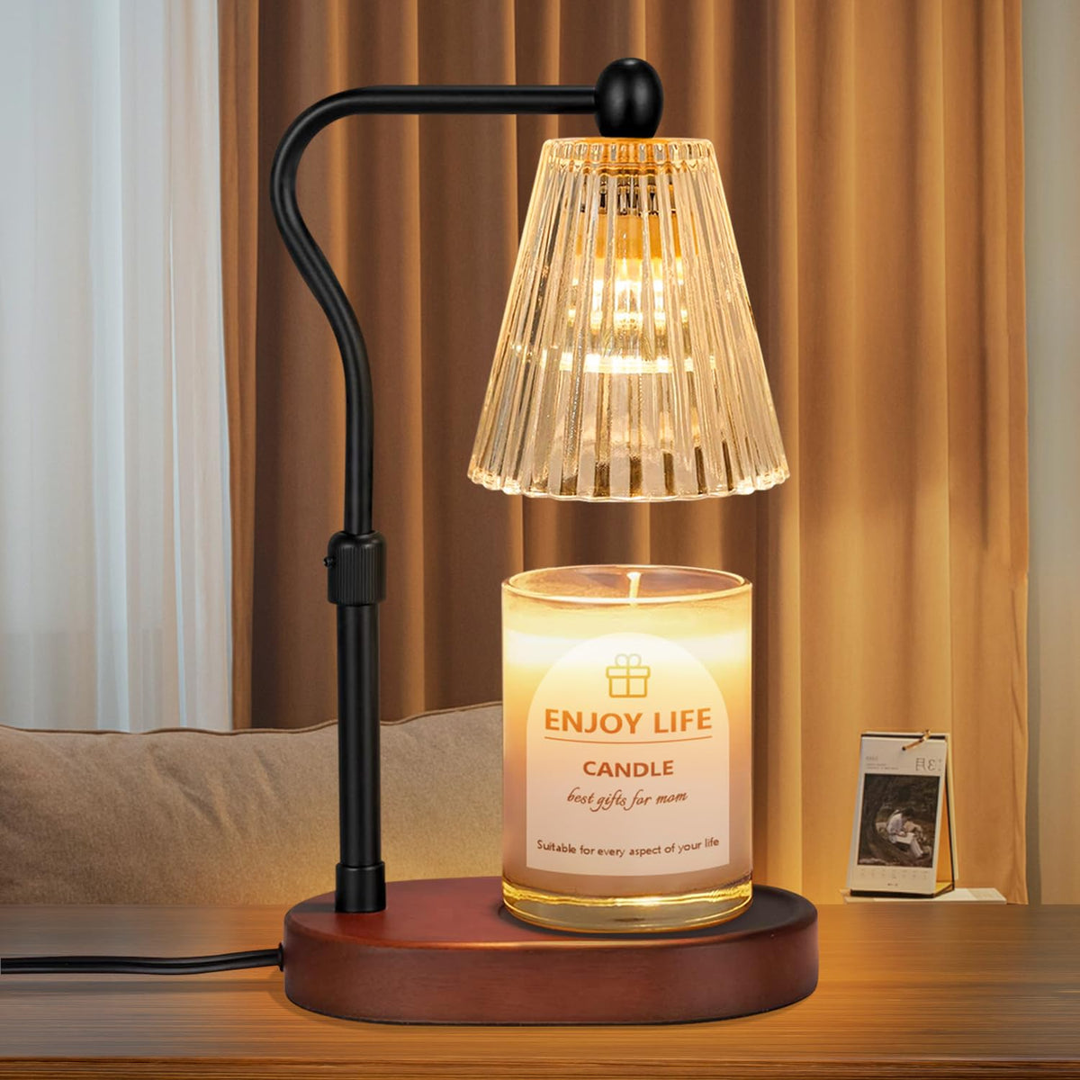 Candle Warmer Lamp with Timer Dimmer Adjustable Height P966049