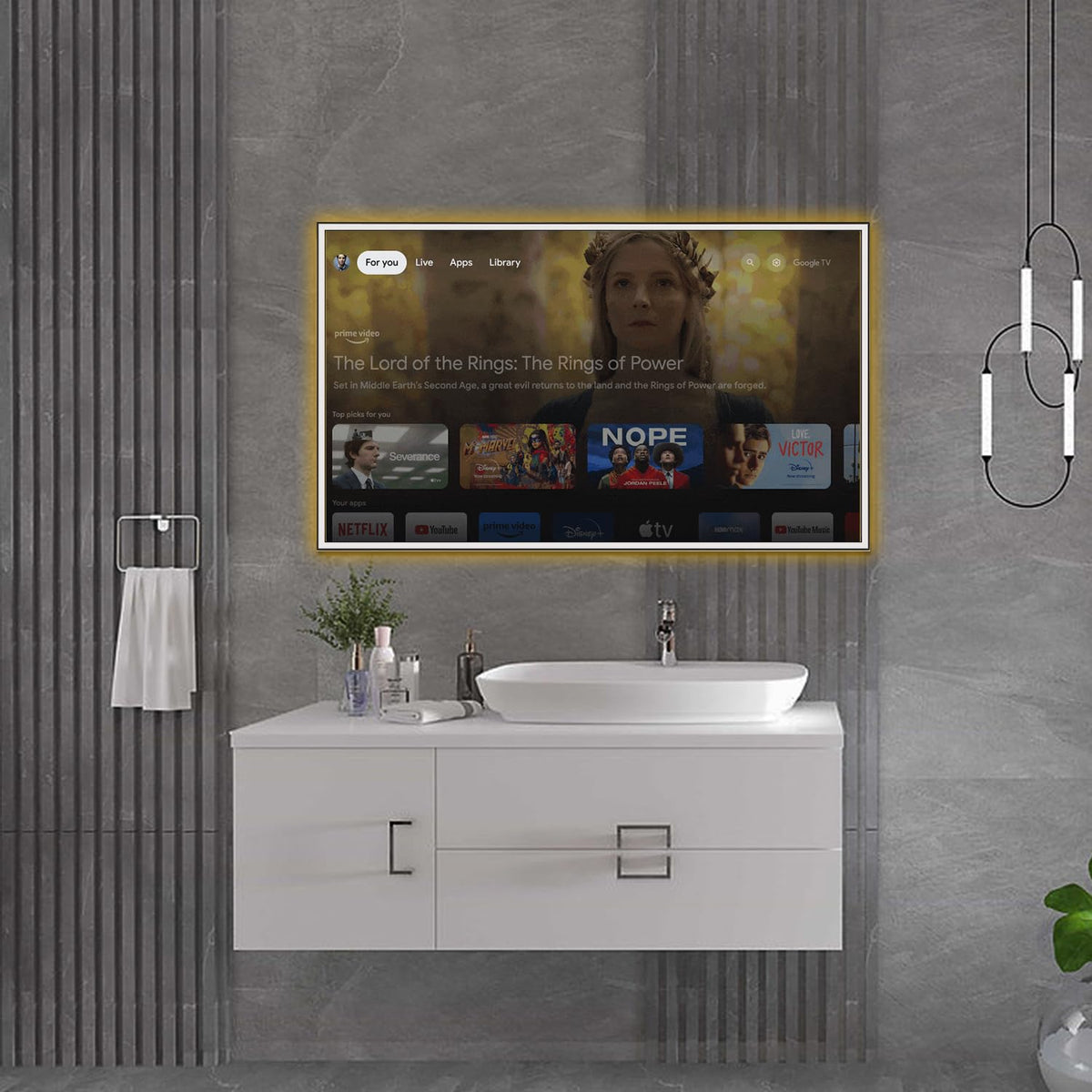 43" 4K UHD Smart Mirror TV with LED Light Y113