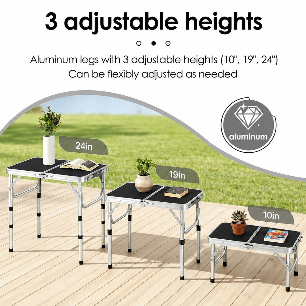 Small Folding Table 2ft with Mesh Holder N35490