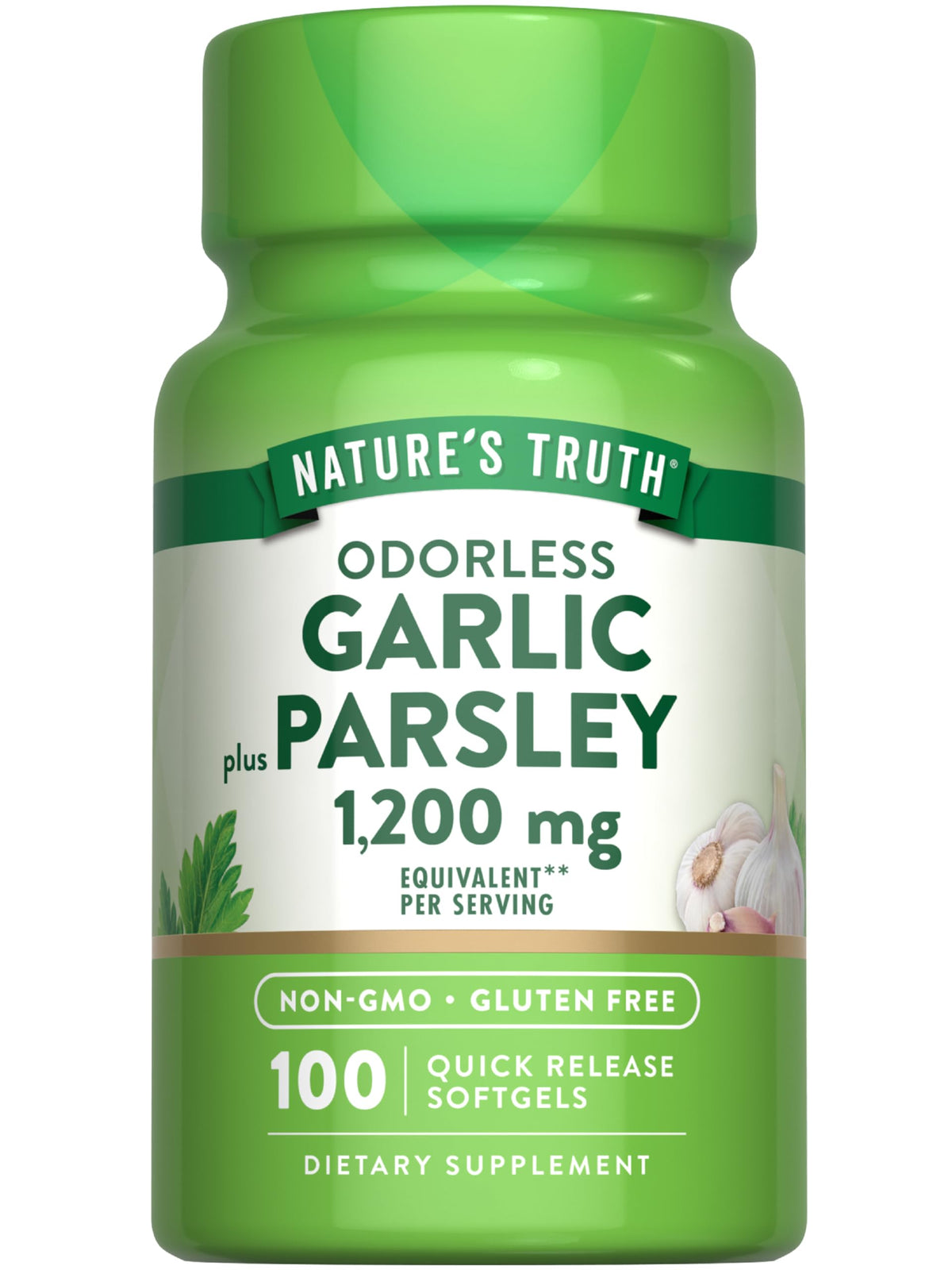 Odorless Garlic and Parsley 100 Softgels L8207