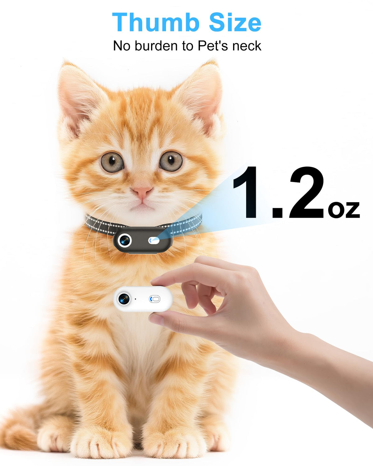 Cat Camera Collar with Phone App F4120