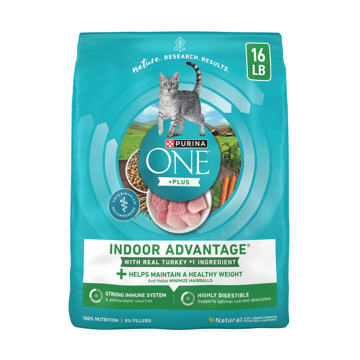 Indoor Weight Control Dry Cat Food 16 lb Bag C5696