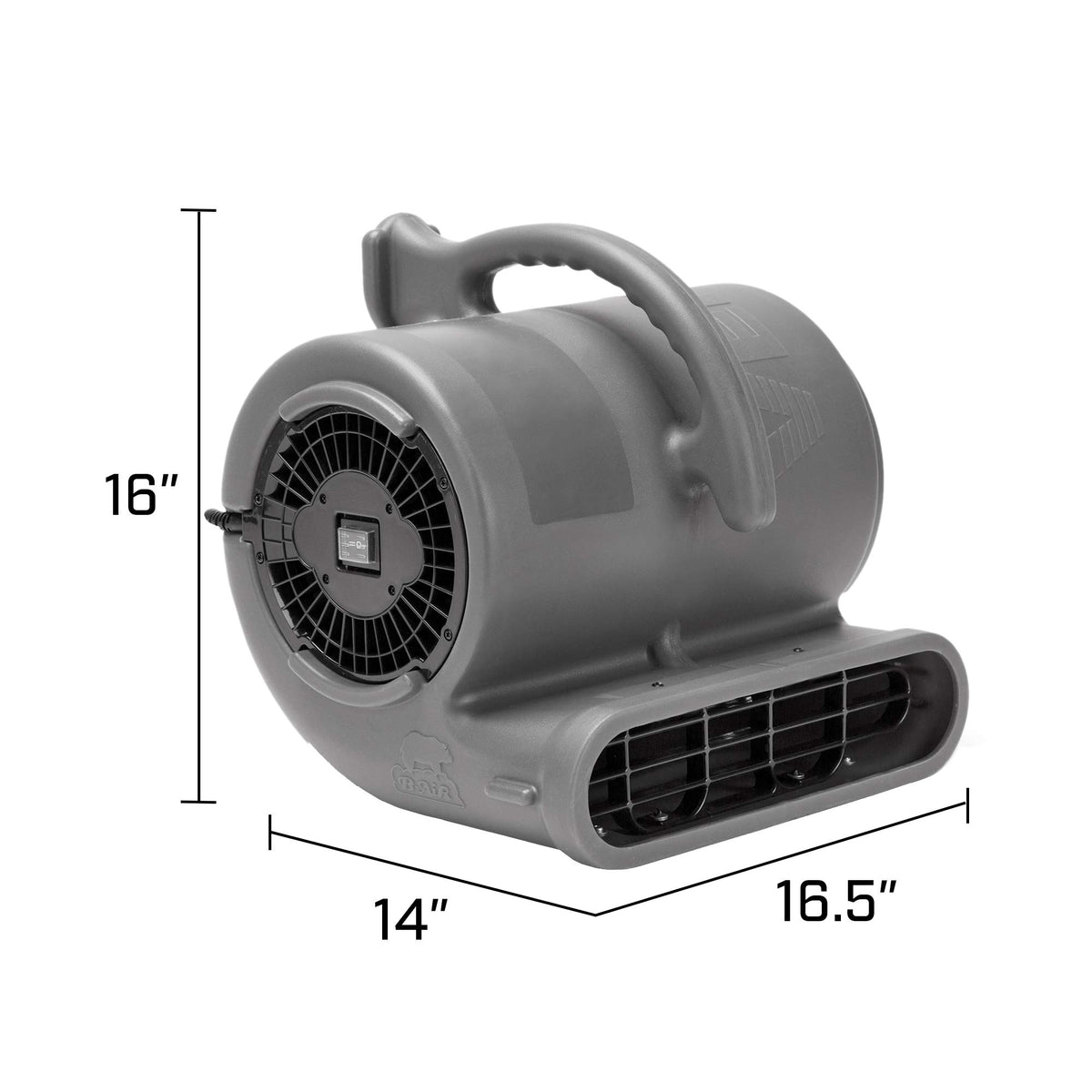 1/2 HP 2950 CFM Stackable Air Mover Floor Blower Fan, Grey I158