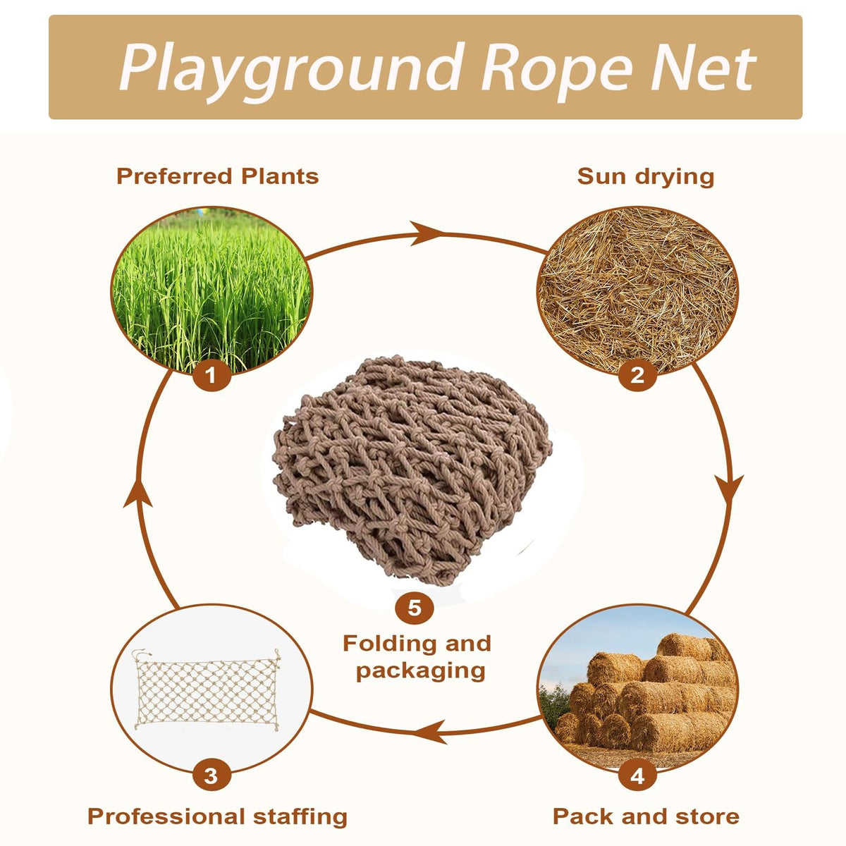 7x20ft Heavy-Duty Climbing Net E9414